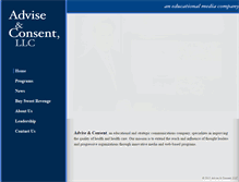 Tablet Screenshot of adviseandconsent.net